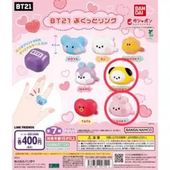 BT21 ぷくっとリング COOKY クッキー CHIMMY チミー　ガチャ