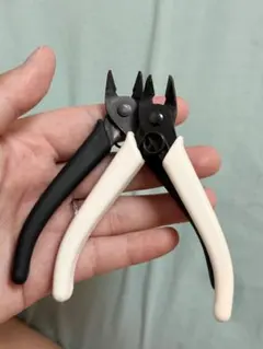精密ニッパー 2本セット ブラック ホワイト