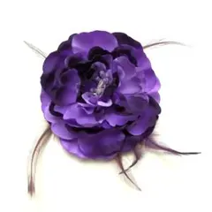 【新品】紫 髪飾り 成人式 振袖 コサージュ 卒業式 入学式
