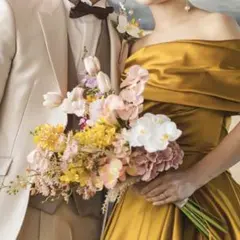 A*n様 ウエディングブーケ＆ブートニア 造花