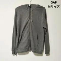 GAP グレー パーカー ジップアップパーカー M メンズ ギャップ 長袖