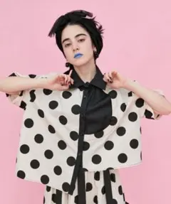 manana suerte デザインDOTシャツ アシンメトリー