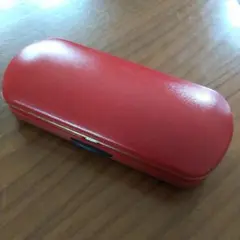 トールペイント画材 赤いメガネケースと木製フォトフレームセット