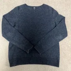 ユニクロダークグレー クルーネックニットＳ