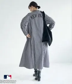 MLB ロペピクニック リボンタイシャツワンピース ヤンキース