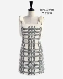 sheller Check Ribbon Knit Set Up シェリエのサムネイル
