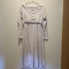 ジェラートピケ　マタニティ　パジャマ　授乳服　ワンピース