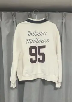 ZARA 襟付き 刺繍 スウェット