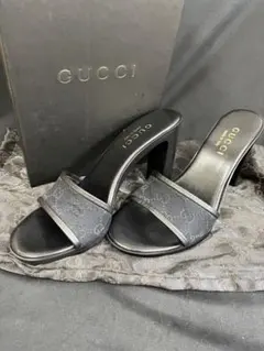 1064 GUCCI GGスプリーム ヒール パンプス 総柄 保存袋 - メルカリ