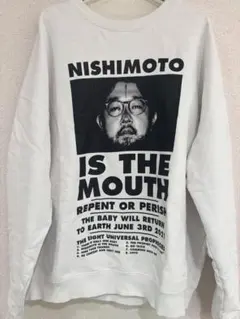 NISHIMOTO IS THE MOUTH ホワイト トレーナー