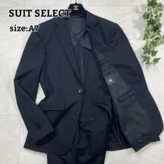 大きいサイズ【SUIT SELECT】セットアップ スーツ 背抜き 黒 A7