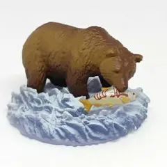 海洋堂 北海道フィギュアみやげ 知床 ヒグマと鮭のサムネイル