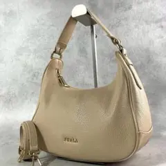 FURLA グレイス ハンド トートバッグ レザー ロゴ ホーボー h736 