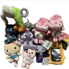 キャラクター ぬいぐるみ マスコット セット まとめ売り ケアベア ハローキティ