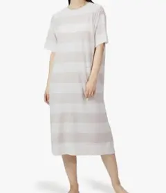 【美品】ジェラートピケ　半袖ワンピース　ルームウェア