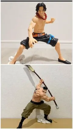 ワンピース ポートガス・D・エースとエドワード・ニューゲートのフィギュアセット。