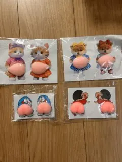 お腹シール　お尻シール　お腹ぷにぷにシール　ステッカー　4シート