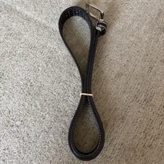 黒レザー穴あきデザインベルト