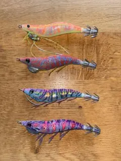 人気！DUEL イージーQ パタパタ エギ 3.0号 4本セット