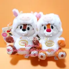 チップとデール ぬいぐるみバッジ 干支 牛 ぬいば ディズニーのサムネイル