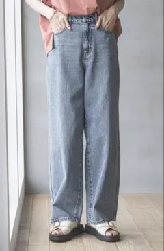 GOODデニムバギーパンツ　XS グローバルワーク