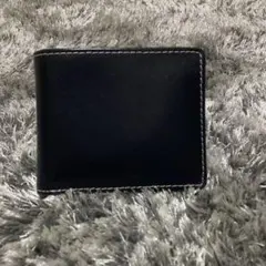 MURA ネイビーレザー 二つ折り財布