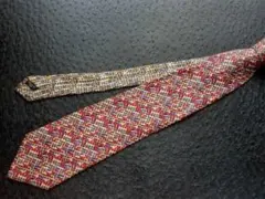 ✈ 新品同様　MISSONI ミッソーニ　ネクタイ　チェック モザイク　総柄　絹
