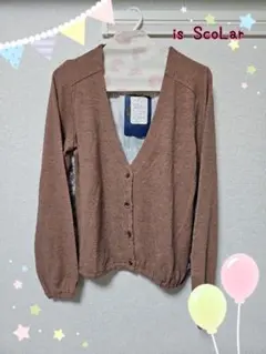 is Scolar　薄手ニットカーディガン