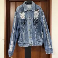 ダメージ　ジージャン　デニム