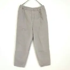 studio CLIP イージーワイドパンツM ウエストゴム 紐 グレー