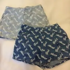 ANAPGirl ロゴハーフパンツ 2色セット XSサイズ