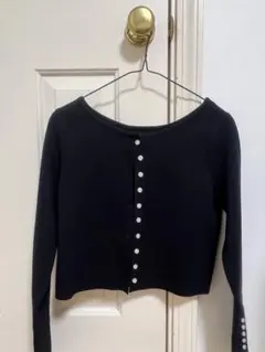 黒カーディガン ニットカーディガン