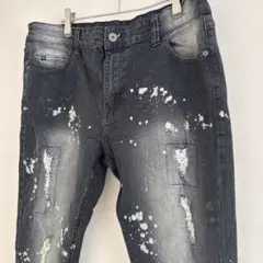 一点物✨ROCAWEAR スプラッシュペイントデニム 36X30のサムネイル