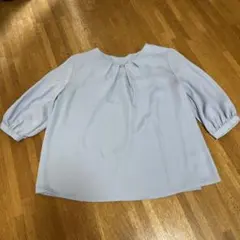 INGNI(イング) ライトブルー 五分袖ブラウス