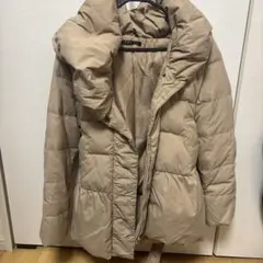 INGNI ベージュ ダウンコート ウエストリボン付き