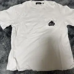 XLARGE ホワイト Tシャツ Mサイズ 丈カット済み　汚れあり