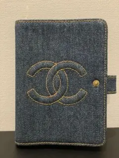 CHANELビンテージ　デニム手帳カバー