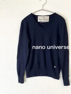 【used】ナノユニバース トップス 薄手セーター Vネック 青系