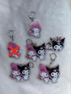 宇佐美 マイメロ × クロミ アクリルキーホルダー