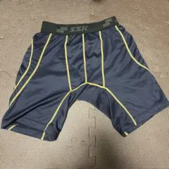 SSK スライディングパンツ ネイビー/イエロー