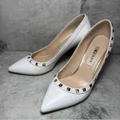 DIANA スタッズ ポインテッドトゥ パンプス 22.5cm