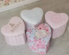 ハート型 スツール 青木美沙子 ニナス 収納ボックス NINA'S ブルーピンクのサムネイル