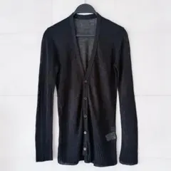 Yohji Yamamoto ヨウジヤマモト 黒 ニット カーディガン シアーのサムネイル