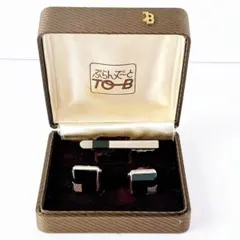 箱付き　SUN EAGLE サンイーグル タイピン カフス セット ブラック