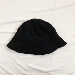 コーデュロイ バケットハット 黒