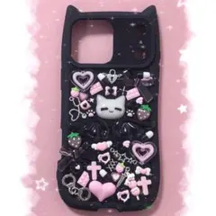 iPhone17ProMAXケース デコ電 地雷系 量産型 埋めつくし現品 73