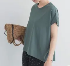 『UR TECH』汗染み防止ドルマンTシャツ　チャコールのサムネイル
