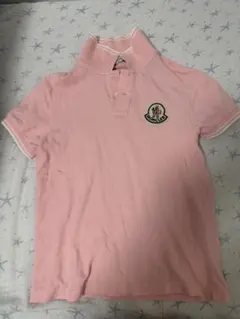 Moncler ピンク 半袖ポロシャツ