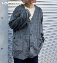 【新品】チャオパニックティピー ライトウェイトシャギーカーディガン ブラック