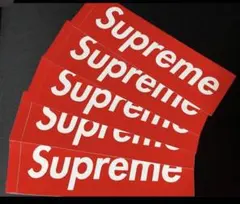 Supreme ボックスロゴステッカー　赤　5枚セットのサムネイル